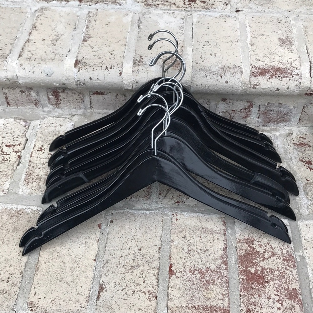 Set of 10 Wooden Hangers
